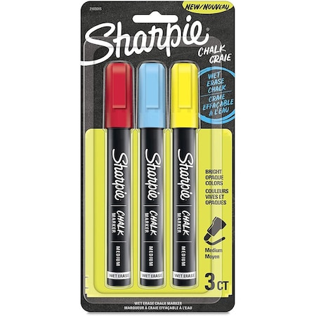 Sharpie Sharpie Assorted Medium Tip Chalk Marker 3 pk 2103015